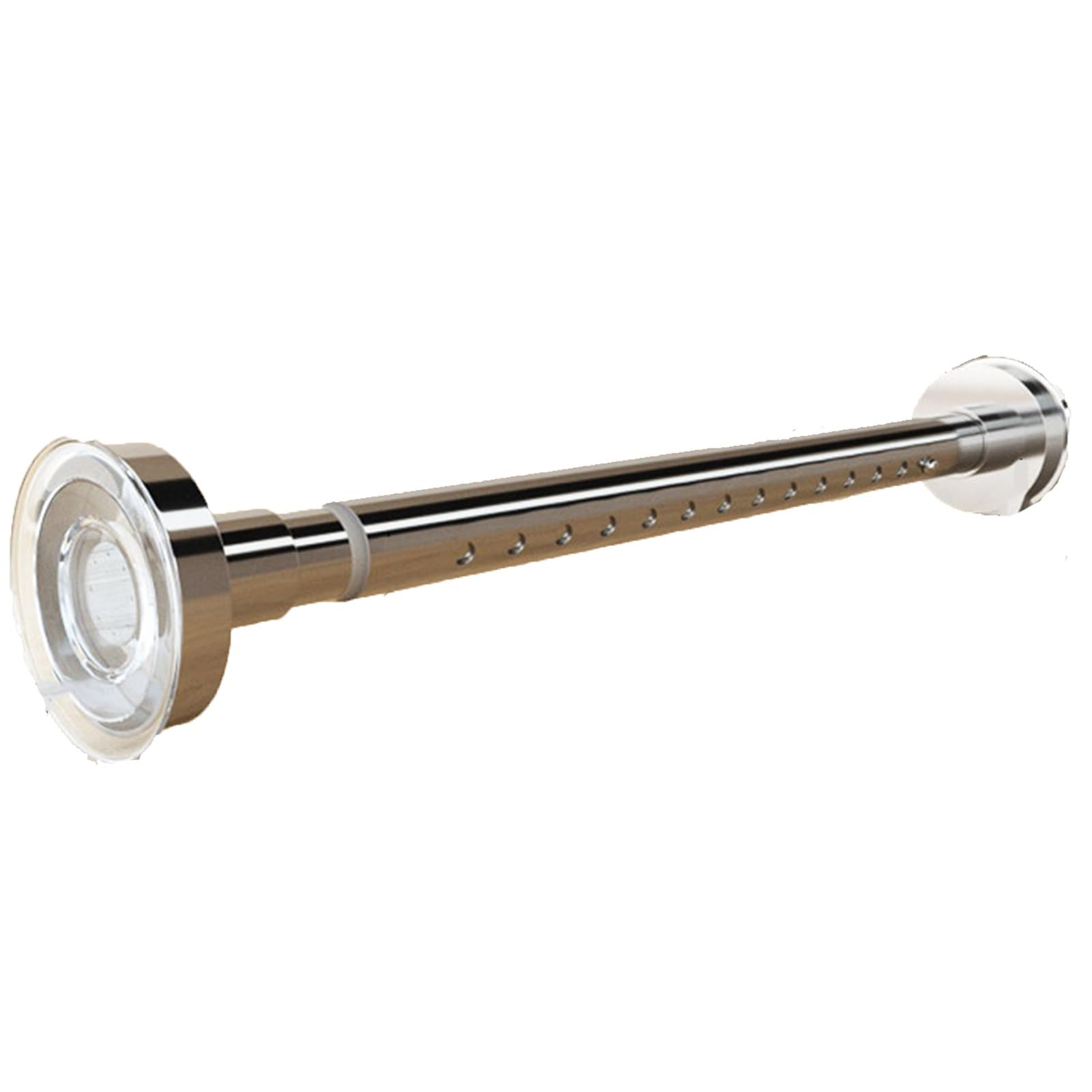 Tringle Rideau Extensible 300-350cm - Barre Rideau Sans Perçage Antidérapante en Acier
