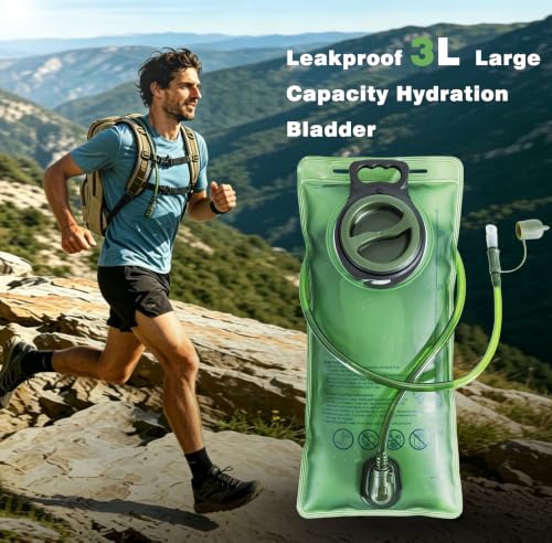 Image of Tactical Hydration Backpack with 3L Water Bladder, Molle Water Pack