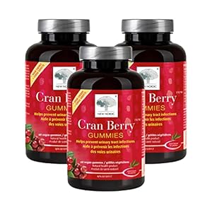 New Nordic Cran Berry Gummies – Gluten-Free, Dairy-Free Herbal Supplement to Support Urinary Tract & Bladder Health – Contains Sour Cherry & Cranberry Extracts – 60 Vegan Gummies (Pack of 3)