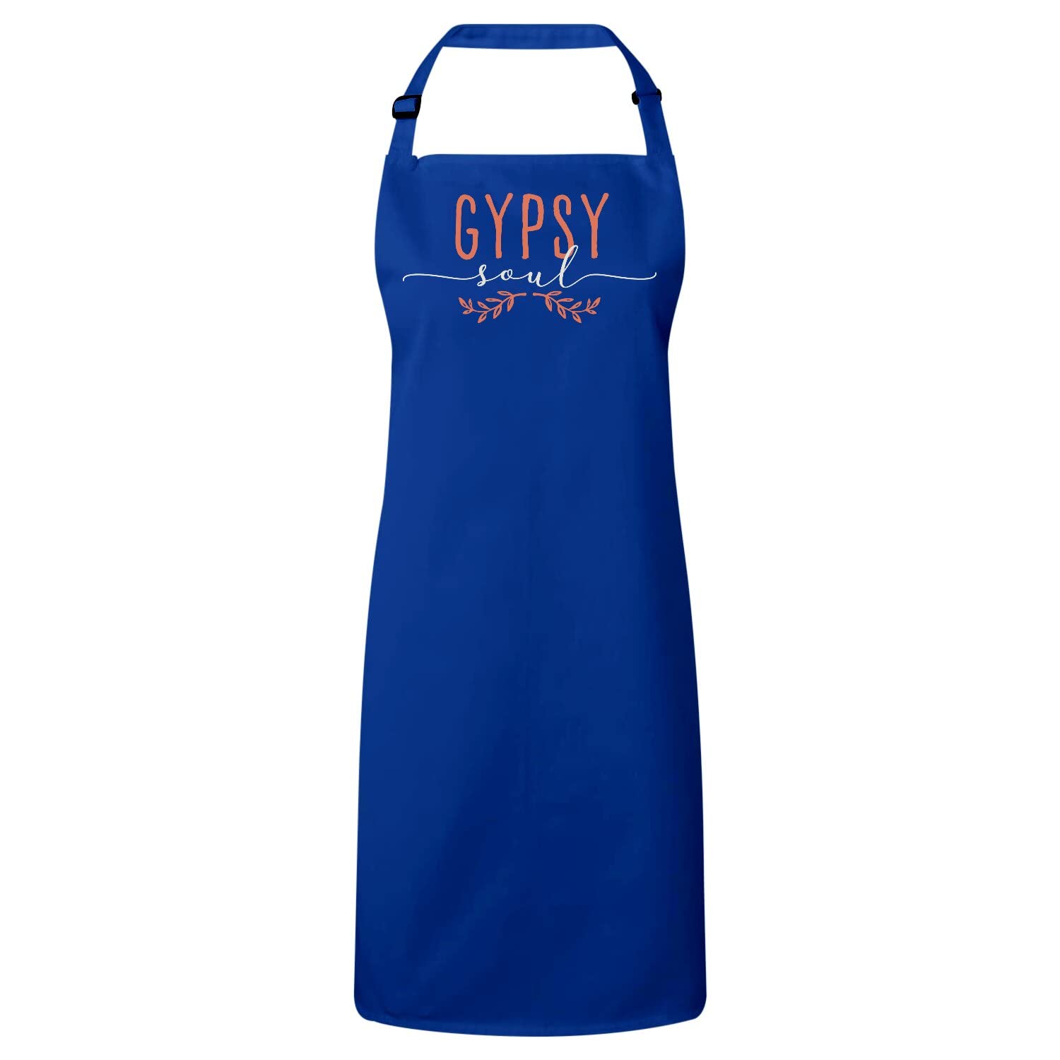 Tablier cuisine bleu premium en coton robuste style gypsy chic de qualité supérieure - 4