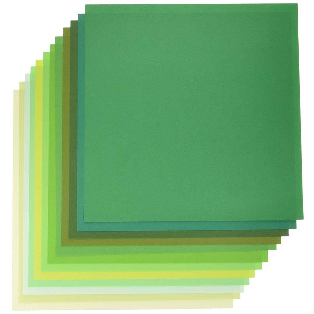 Papier do origami 068304, TANT Zielony-MIX 35 cm x 35 cm