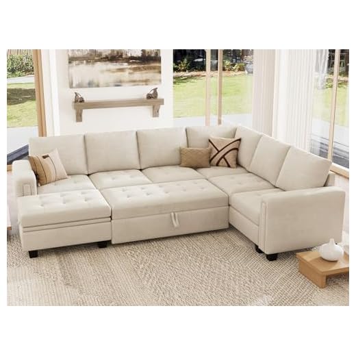 Belffin Modular Sectional Sleeper Sofa