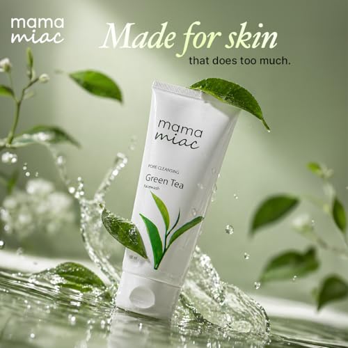 Image of MAMAMIAC Green Tea Sunscreen - 50ml & Green Tea Facewash -100ml Combo | SPF 50+ Broad Spectrum UVA /UVB