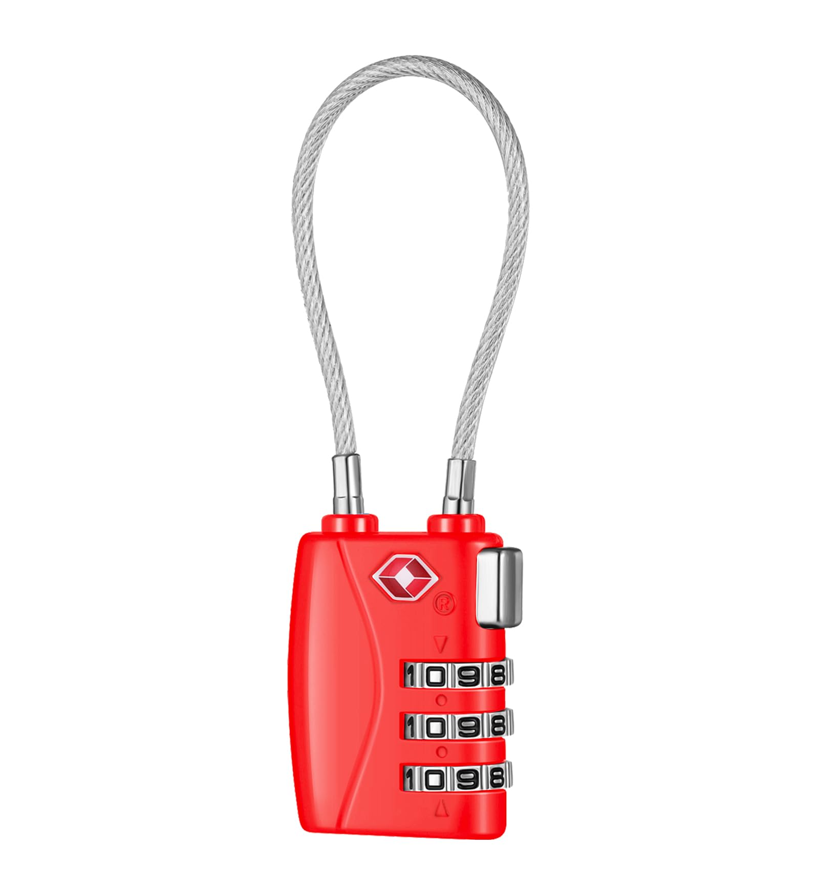 4 Pack TSA Approved Travel Luggage Locks, Combination Lock Keyless, 3