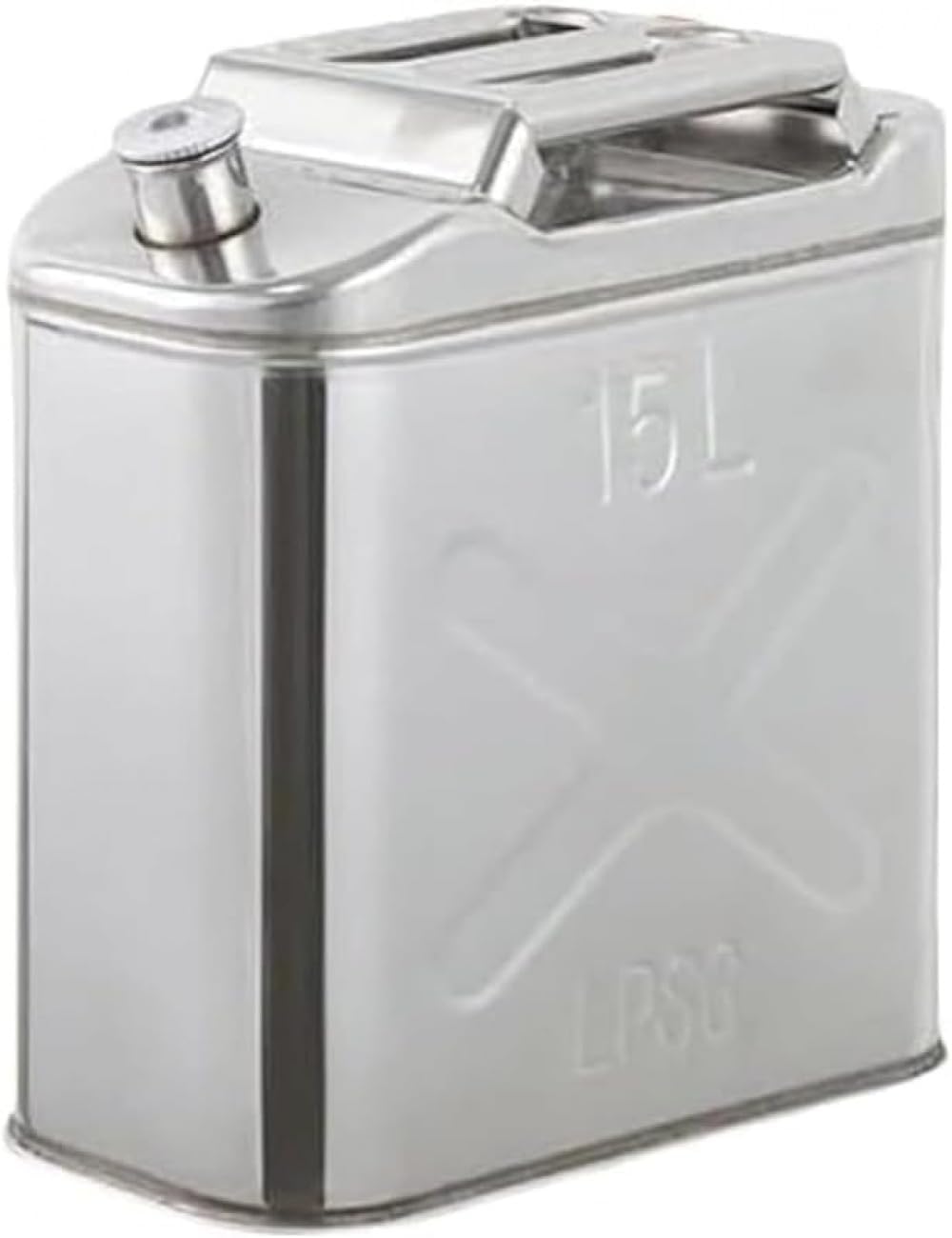 ステンレス製ガソリン携帯缶 大容量10L/20L 給油ノズル付き 防漏設計 消防法適合業務用 保管用 お手入れ簡単 耐久性 コンパク