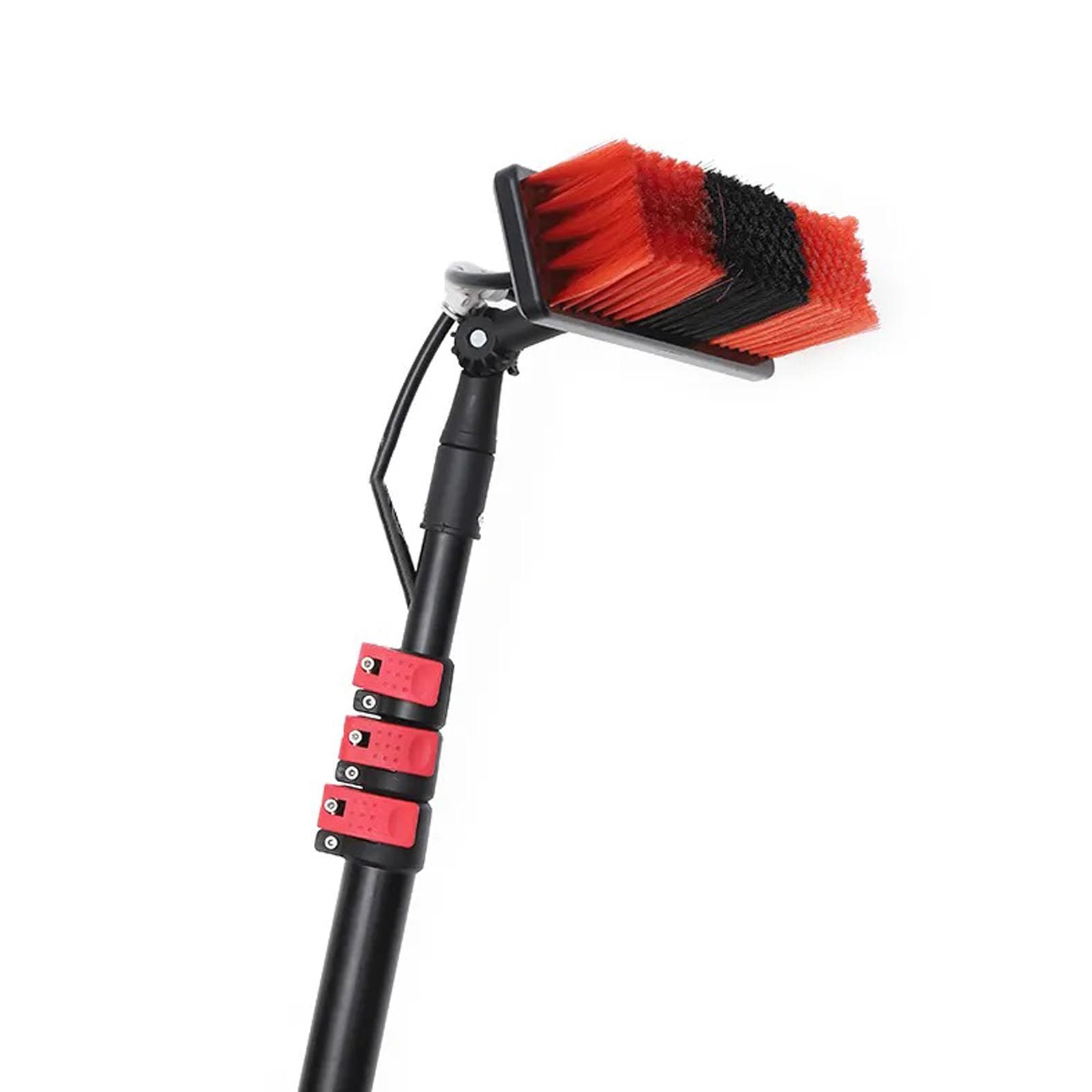 DUANHOZ 3.6-10.8m Telescopic Water Fed Window Cleaning Pole,Hose Fed Extended Brush Tool Kit,Solar Panel Conservatory Cleaner Water Fed Telescopic Brush for cleaning photovoltaic