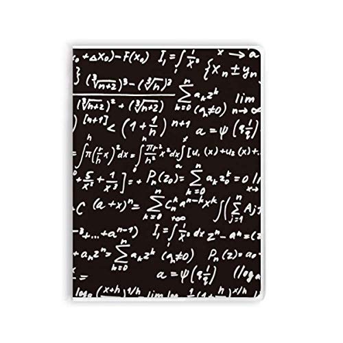 Cuaderno con diseño de fórmulas matemáticas para estudiantes