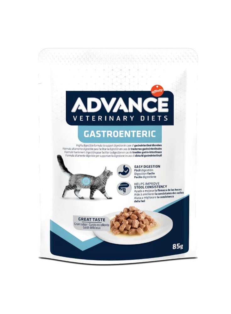 Advance Veterinary Diets Gastroenteric Nourriture Humide pour Chats: Multipack 12 sachets 85g