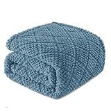 Whale Flotilla Manta Suave de Sofá, Azul Pizarra