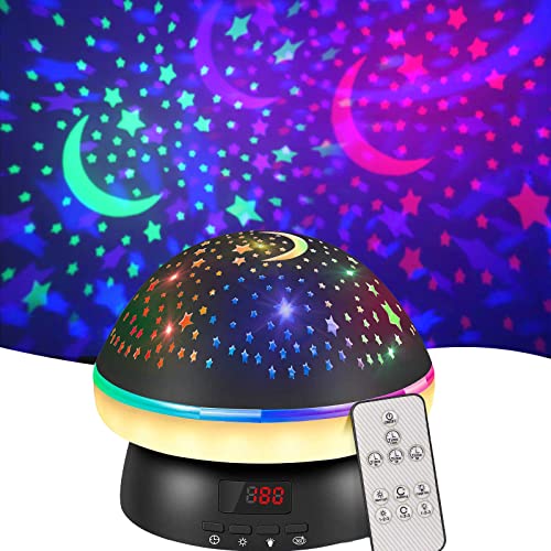 Product Image of the Timer Star Light Projector with Remote Control,Rotation and 16 Colors Projection Lamp and Sleep Light,Christmas Easter Birthday Gifts for Kids, Boys Girls Gifts