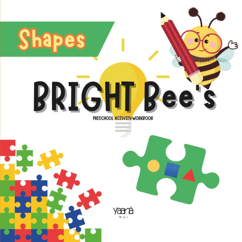 BRIGHT Bee's Shapes: Preschool Activity Workbook