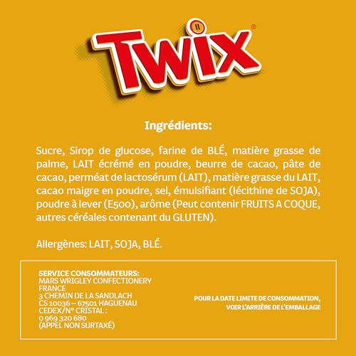 Barres Chocolatées Biscuits Enrobés De Et Caramel Twix Les 10 Barres De 50g - vue 4