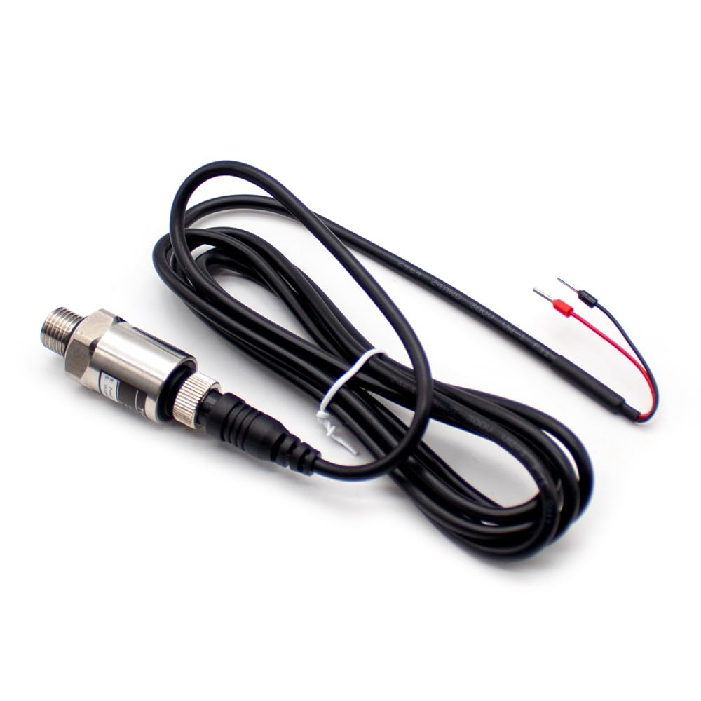 Cavo del Trasduttore di Pressione PT-506 IP68, Sensore Idraulico del Gas Dell'acqua del Trasmettitore di Pressione 0-10Bar/0-16Bar/0-25Bar 4-20mA G1/4 (Testa dritta,0-10Bar)