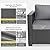 Aoxun Patio Furniture Set with Fire Pit Table, 6 Piece Outdoor Furniture Set with Wicker Ottomans, Rattan Outdoor Sectional Sofa with Thickened Cushion & Waterproof Cover Grey