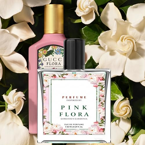 Image of Pink Flora Eau De Parfum 50ml | Inspired by Gorgeous Gardenia | Long Lasting Gardenia Floral Fragrance Spray | Fresh Clean Scent | Women & Men (50ML, PINK FLORA)
