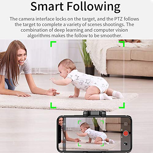 Cucudy Suporte de rastreamento automático de selfie portátil Suporte de rastreamento de objeto de 36