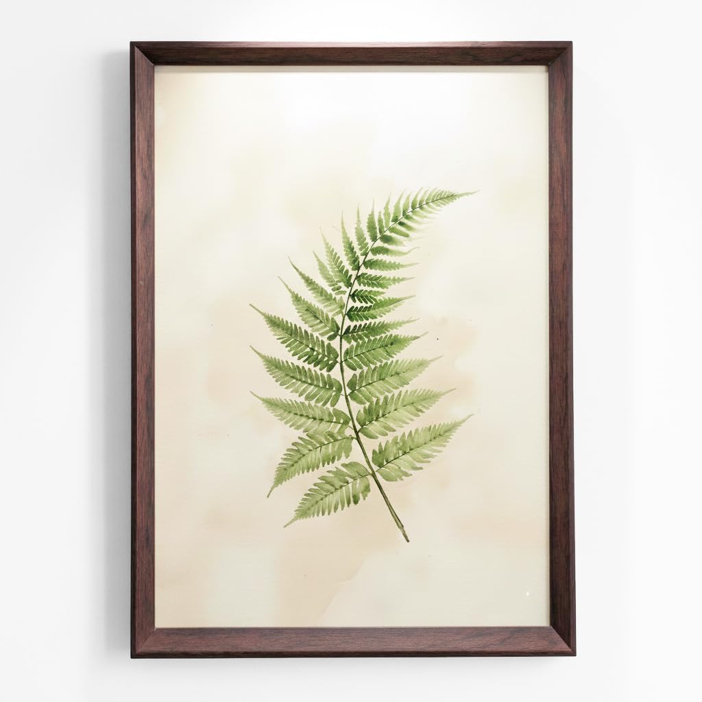 A3 Picture Frame, Walnut Color MDF Wood Photo Frame with Plexiglass Front, Wall Display