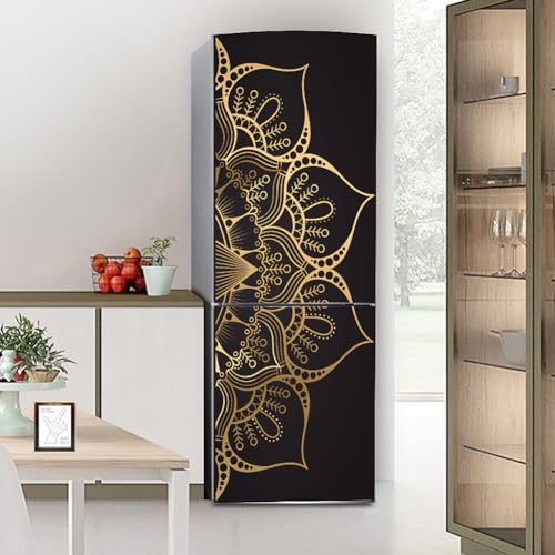 Stickers autocollants pour frigo, autocollant de réfrigérateur couvrant entièrement la porte du réfrigérateur, autocollants muraux pour décalcomanie de...