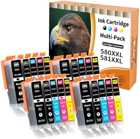 Per Pixma TS9155 TS6150 Lotto Cartucce Inchiostro Compatibili Per Canon Pixma PGI-580XXL / CLI-581XXL - Non OEM Cartucce Ricarica Canon Ts9155 - Foto 2