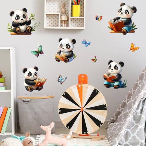 Vinilo decorativo Achang pandas tiernos para dormitorio infantil miniatura 5
