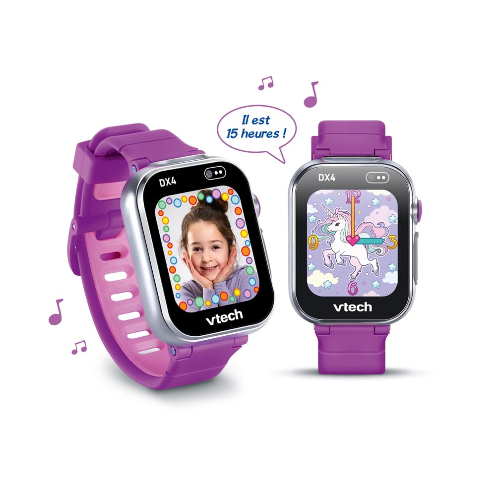 VTech KidiZoom SmartWatch DX4 Framboise Montre Digitale Enfant Dès 5 Ans