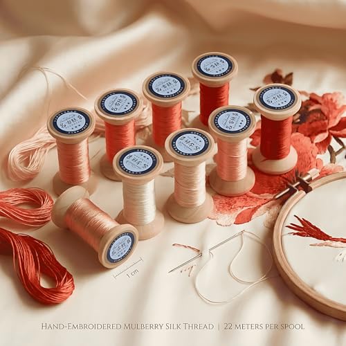 Image of Natural 100% Mulberry Handmade Embroidery Silk Thread Silk Floss (26)