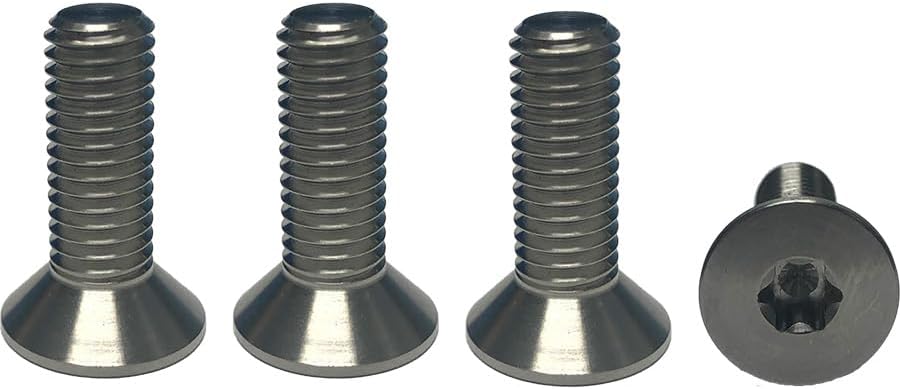 Generic Foilite - M8 Titanium Hydrofoil Hardware Set - 4 Track Nuts and 4 M8 x 30mm Screws