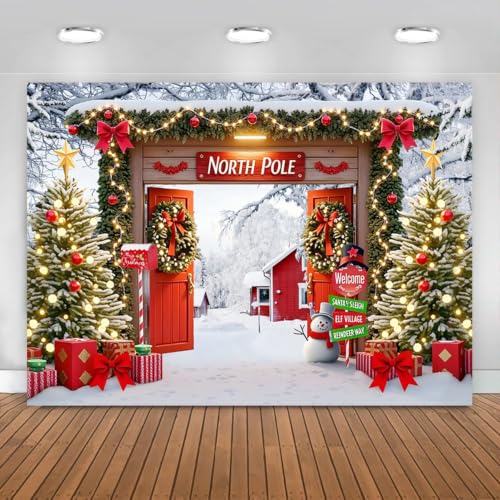 Décoration de fête Noël 3x2m : la solution idéale pour vos arrière-plans photo de groupe
