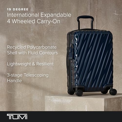 TUMI - 19 Degree International Expandable 4 Wheeled Carry-On - Hard Shell Suitcase - 21.8" X 14.0" X 9.0" - Navy2