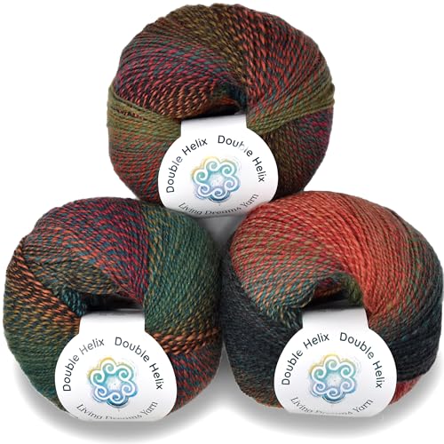 Double Helix by Living Dreams Yarn. Soft, Colorful...