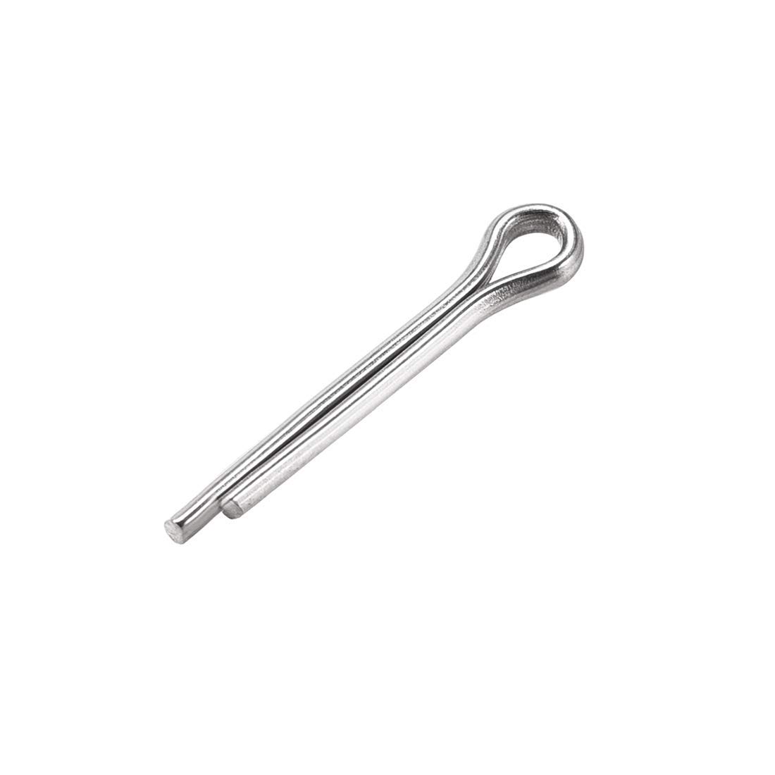 XYWHPGV Coppiglia divisa - 2 mm x 12 mm in acciaio inossidabile 304 a 2 punte con chiusura tono argento chiave a clip 120 pezzi(7e323 87d2e 3ebd5 d911d 9c6d3 a3b46