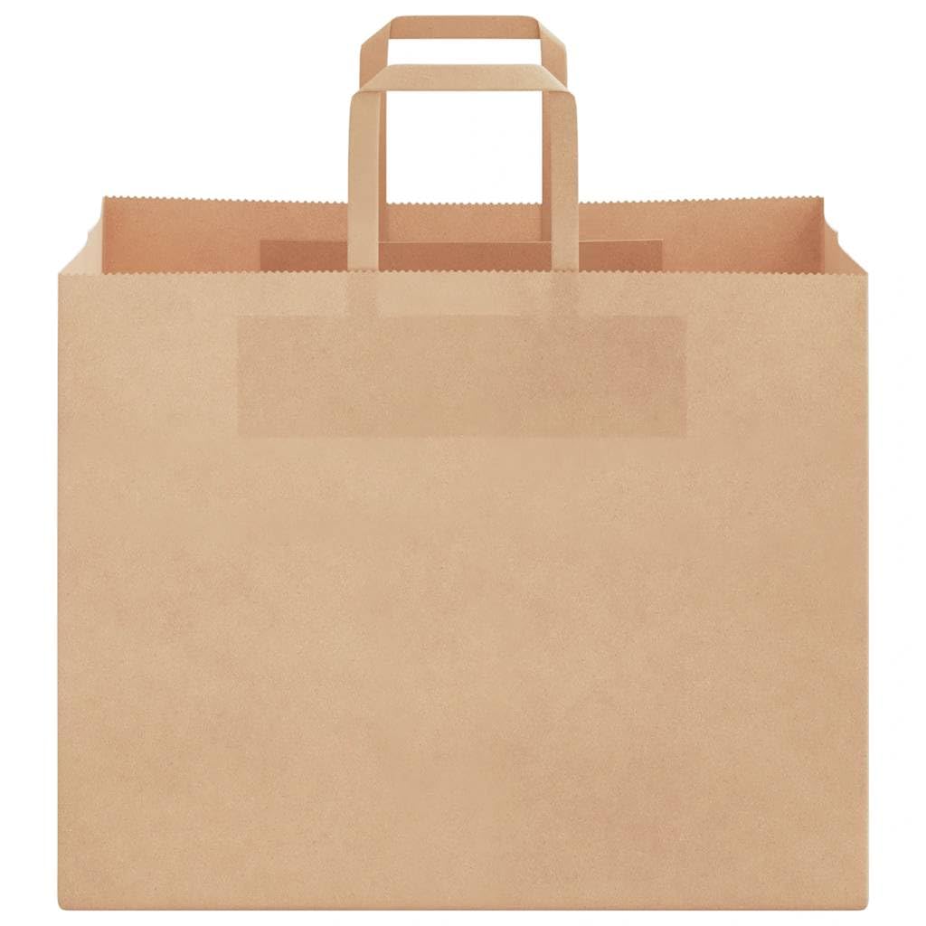 MBDRKVGF Sacchetti di carta, 250 pezzi, marrone, 32 x 22 x 24 cm, con