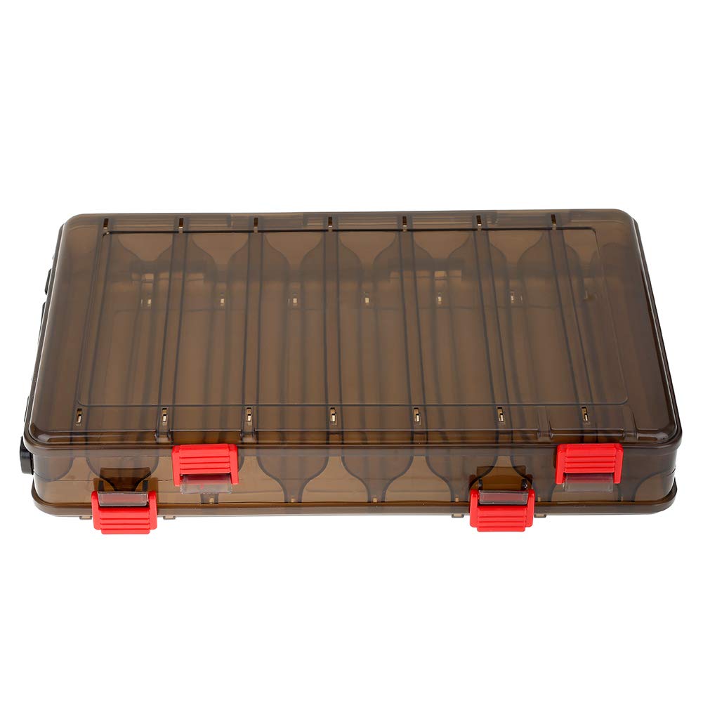 Fishing Tackle Box Lures Storage Bait Double Sided with V Shaped Slots for Hooks and Rectangular Holes for Drying Baits