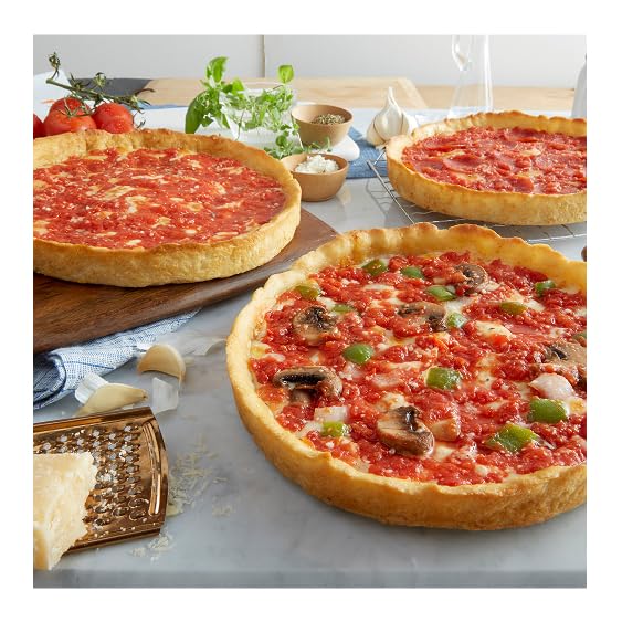 Lou Malnati’s Chicago Deep Dish Pizza, 2-Pack (1 Cheese, 1 Spinach) | Handmade, Restaurant Quality