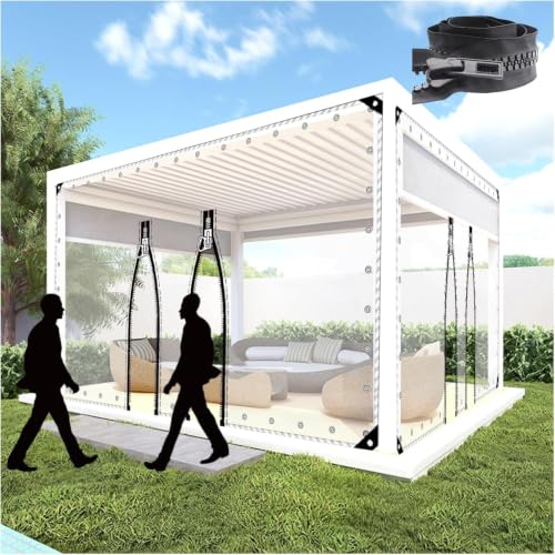 Lona impermeable de PVC transparente de 450 g/m² de alta resistencia al desgarro 6
