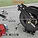 Pressure Washer Hose Reel, Double Arm 3/8 in x 50 ft Retractable Pressure Washer Reel, Auto Rewind Heavy Duty Steel Professional Power Wash Hose Reel with 5 ft Lead for Air/Oil/Water 4000 PSI