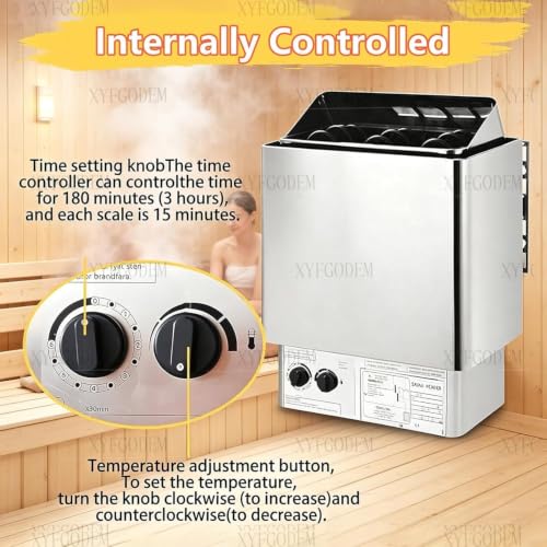 Estufa de sauna compacta de 6.0KW para sesiones rápidas 3