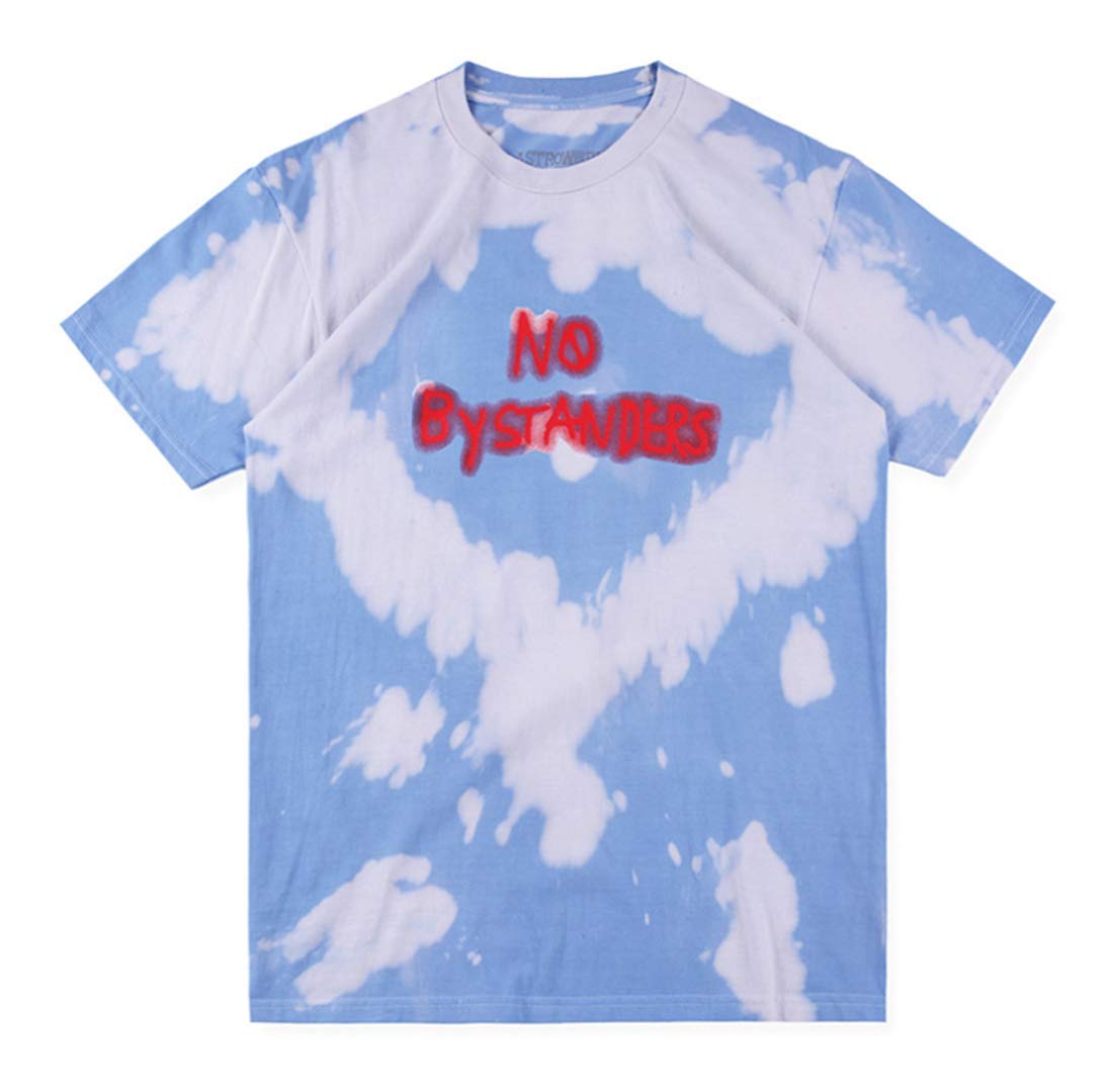 TRAVIS SCOTT ASTROWORLD No Bystanders Print Casual T-Shirt TEE Tops for Men/Women