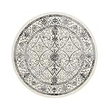 RUGS Teppiche Retro Runder Teppich Im Europäischen Stil Amerikanisches Wohnzimmer Schlafzimmer Teppich Verschleißfestes Rutschfestes Bunker Computerstuhlkissen,#3,80 * 80Cm