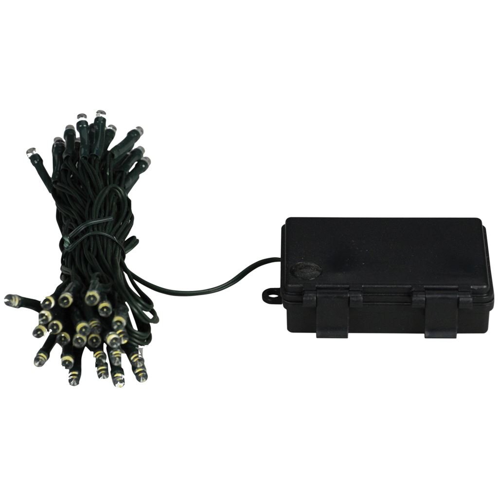 Luxform Lighting 100 LED, 10M Battery Operated Indoor & Outdoor Warm White String Lights with Auto Timer (Batteries Included)