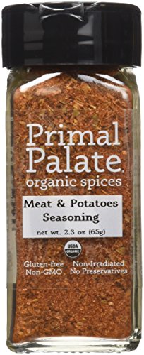 Primal Palate Organic Spices Meat & Potatoes Seasoning, Certified Organic, 2.3 oz Bottle