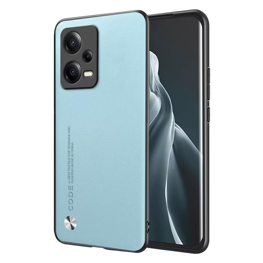 EASSGU Custodia In Pelle PU Per Redmi Note 12 Pro+ 5G / Note 12 Pro Plus - Stile Business, Anti-caduta - Colore Zaffiro - 4