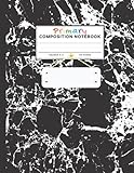 Primary Composition Notebook: Black Marble | Draw and Write A Story Journal with Picture Space and...