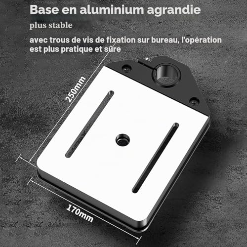 Support de perceuse multifonction pour découpe et meulage d'établi