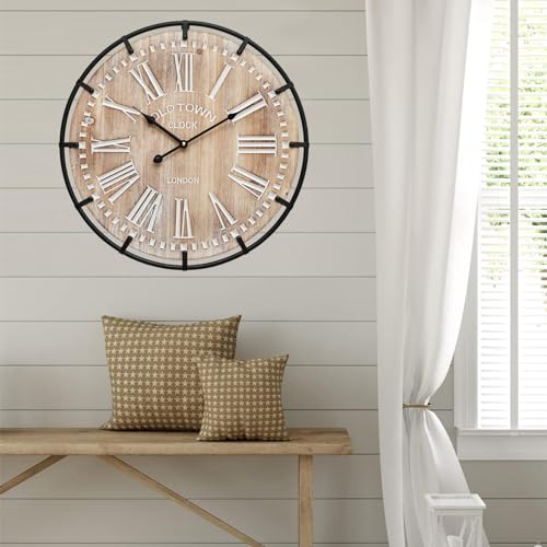 Micwic 24 Inch Grand Farmhouse Wall Clock thumb #3