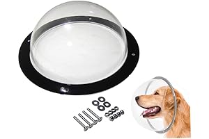 Clear Acrylic Dome Dog Fence Window with Air Holes