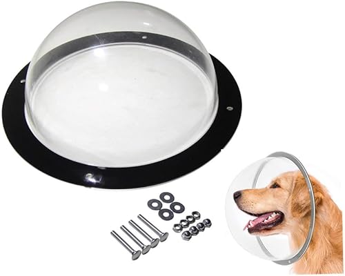Cúpula de acrílico transparente, ventana para valla de perro con agujeros de aire, vista transparente de cúpula para mascotas, ventana de burbujas disponible en Yaxa Peru