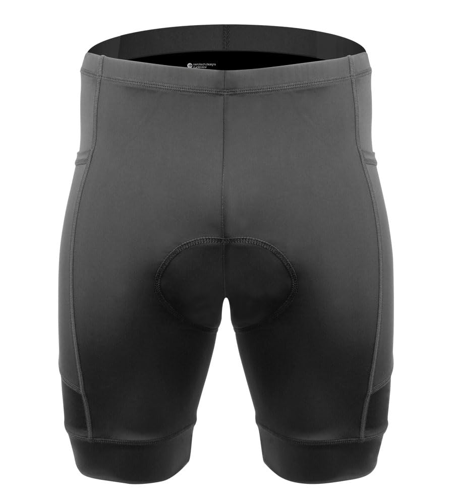 AERO|TECH|DESIGNS | Men's 3D Gel Padded Bike Shorts | Black | XX-Large