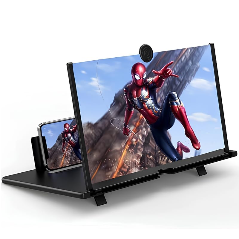Drumstone 𝐄𝐯𝐞𝐫𝐲𝐝𝐚𝐲 𝐄𝐬𝐬𝐞𝐧𝐭𝐢𝐚𝐥𝐬, 𝟏𝟓 𝐘𝐞𝐚𝐫 𝐖𝐚𝐫𝐫𝐚𝐧𝐭𝐲, 12 Inch Mobile Screen Magnifier, Foldable HD Phone Screen Enlarger, Adjustable Stand, Movie Video Reading Screen-image-44
