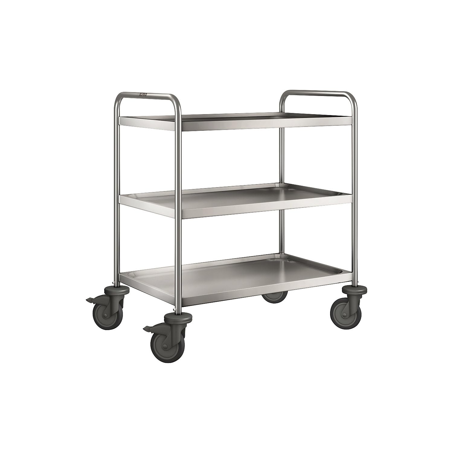 B.PRO | Blanco Edelstahl-Servierwagen